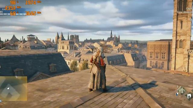 Assassins Creed Unity | GTX 1070 OC & i7 3770 | Ultra Settings 21:9 | FPS TEST смотреть онлайн