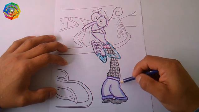Inside Out - Fear Coloring Page смотреть онлайн