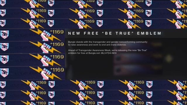 Destiny 2 Free Emblem (Be True) MUST PICK THIS BEAUTY!!! смотреть онлайн