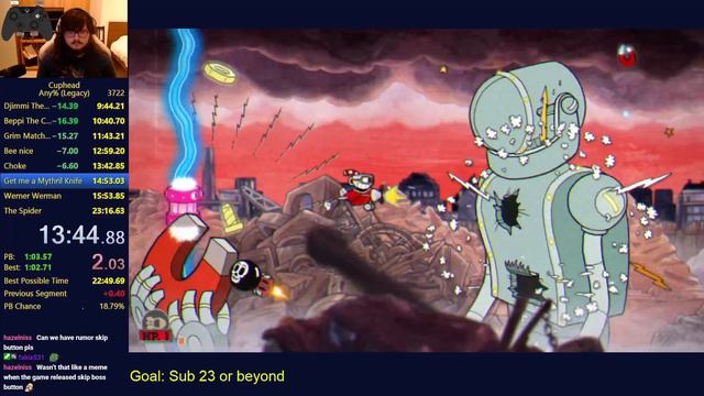 (Former WR) Cuphead Any% Legacy Speedrun in 22:58 смотреть онлайн