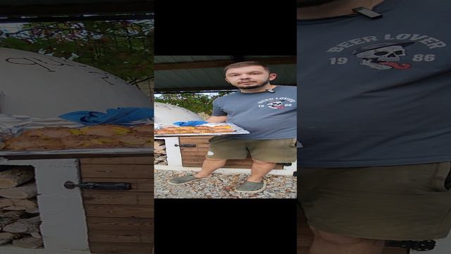 Рыба с креветками и сыром + запечённая картошка с чесноком и специями в помпейской печи. смотреть онлайн