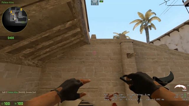 CS:GO Mirage jungle smoke смотреть онлайн
