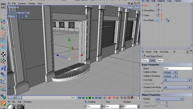 Modeling Architecture in Cinema 4D (R9.6 tutorial) - Part 03 смотреть онлайн