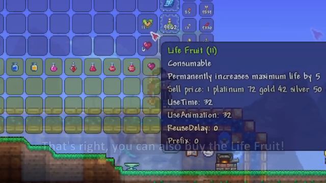Terraria Nurse now sells Life Crystals and Life Fruits! ─ With Nurse Shop Mod смотреть онлайн