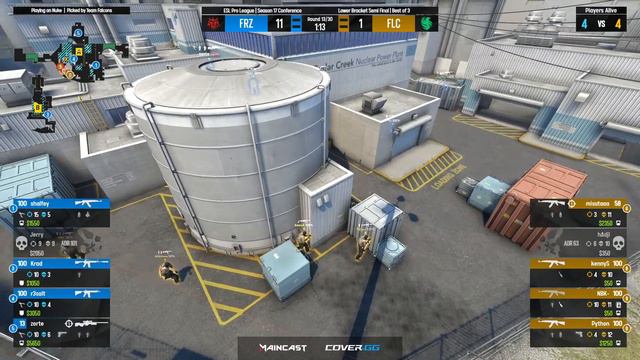 forZe vs Falcons | Map 1 Nuke | ESL Pro League Season 17 Conferencе EU смотреть онлайн