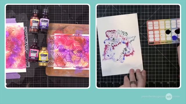 SHORTENED LIVE REPLAY: Inky Stencil Fun! смотреть онлайн