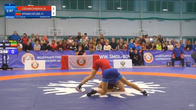 ВС-2020. Финал. 53 кг. Наталья Храменкова (Татарстан) - Валентина Сенафонкина (Кемеровская обл) смотреть онлайн