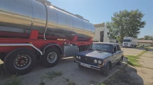 Ушёл с зерновоза, сел на масловоза....первый рейс смотрим что да как