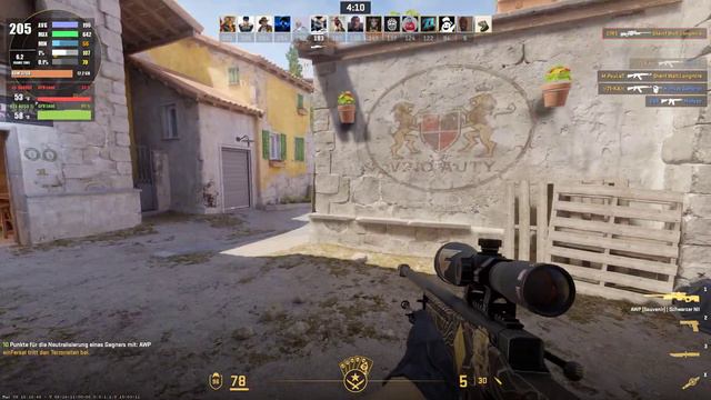 Counter-Strike 2 Deathmatch Inferno Max Settings 1080p (i5-14400F/RTX4060Ti/32GB)