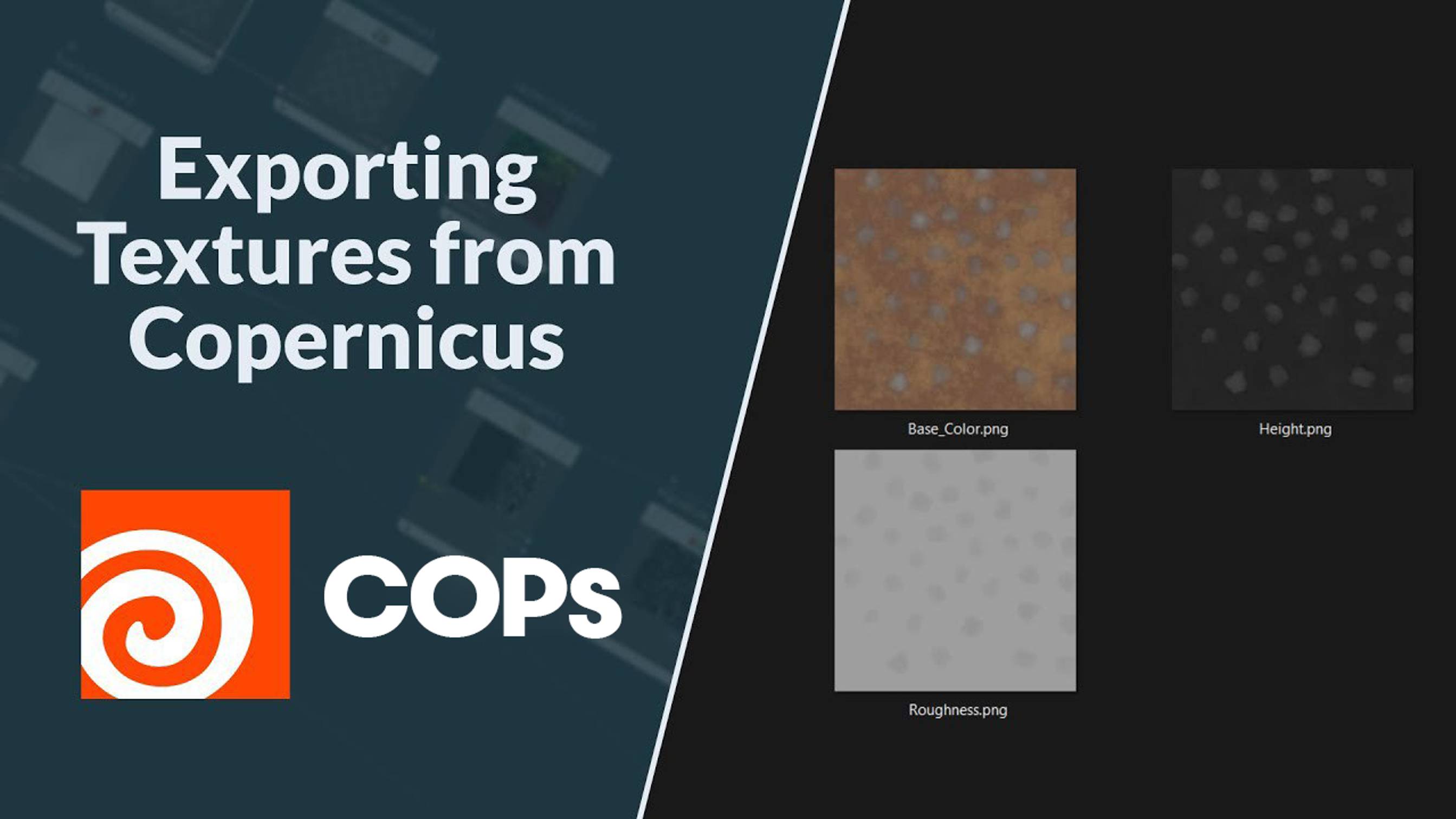Exporting Textures From COPs  Intro To COPs  Houdini 20.5
Экспорт текстур из COPs