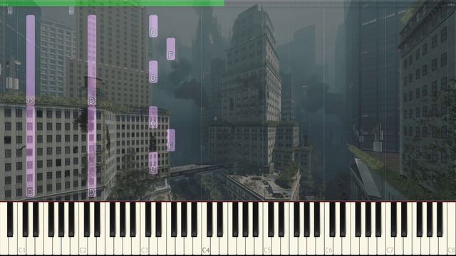 How to play Crysis 2 Main Theme Piano Tutorial - Synthesia смотреть онлайн