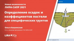 ЛИРА-САПР 2021. Специфические грунты