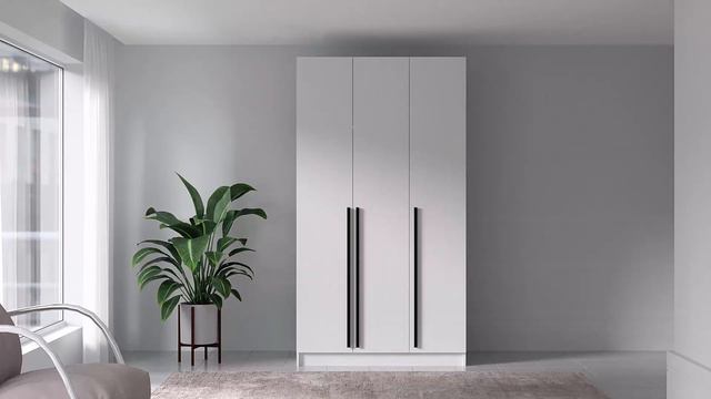 Шкаф 3-х створчатый 1200 Бастион, Белый. арт.4205313 смотреть онлайн