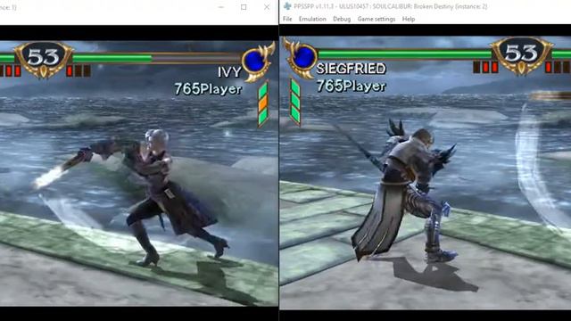 Soulcalibur Broken Destiny | PSP | Ad-Hoc Multiplayer Gameplay смотреть онлайн