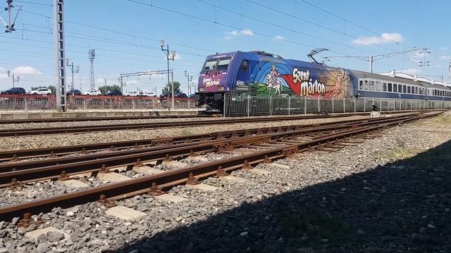 IR 72-1 Bucuresti Nord-Budapesta Keleti 91 55 0480 006-0 H-START Traxx Bombardier iasa din Timisoar смотреть онлайн