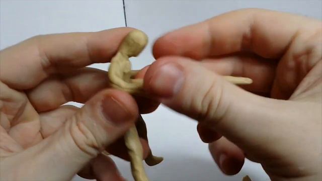 Лепка из пластилина человека. Быстро лепим форму человеческой анатомии - скетч. смотреть онлайн