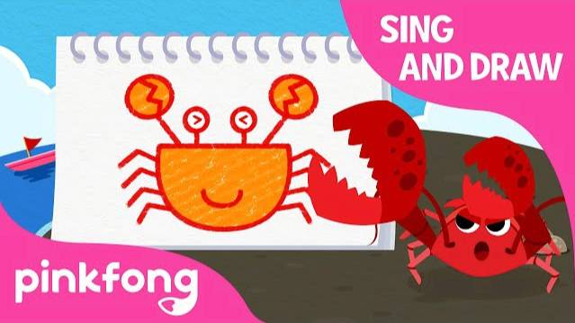 Draw a Crab and Clap Snap Lobster | Sing and Draw | Pinkfong Songs for Children смотреть онлайн