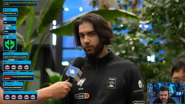 Entrevista com o Jame após a derrota para G2 смотреть онлайн