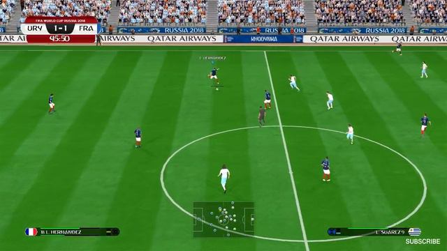 Uruguay vs France | Quarter-Final | FIFA World Cup RUSSIA 2018 Gameplay смотреть онлайн
