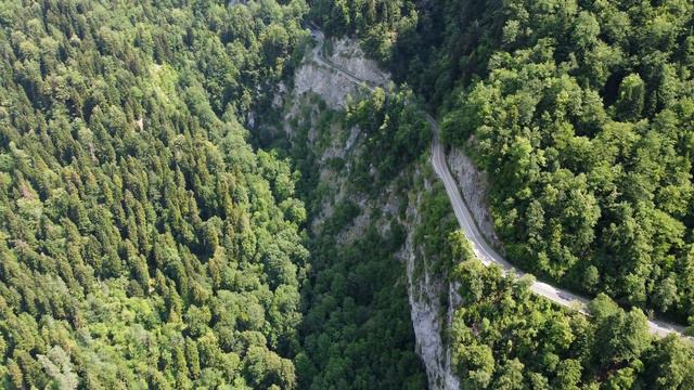 Поездка к озеру Рица в Абхазии. Полет над Юпшарским каньоном смотреть онлайн