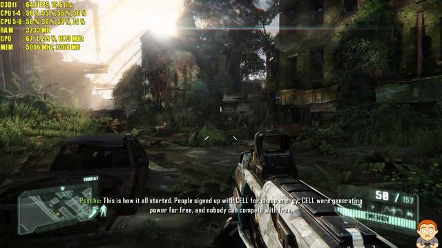Crysis 3 GTX 1080 MAXED OUT 1080p Frame Rate Performance Test смотреть онлайн