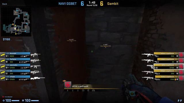 CS:GO POV Demo Gambit Sh1ro (24/14) Vs Na'Vi (de_inferno)