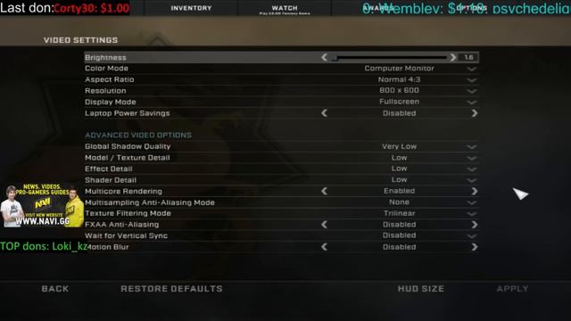 CSGO: Na'Vi GuardiaN video settings 2016 смотреть онлайн