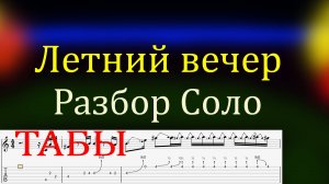 Летний вечер Разбор Соло