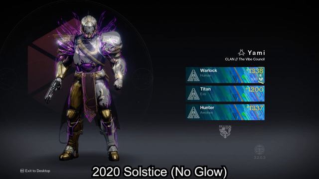 ALL PREVIOUS SOLSTICE OF HEROES ARMOR AND GLOWS (2018 - 2020) Destiny 2 Armor Showcase смотреть онлайн
