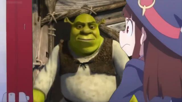 Meme - Akko opens the door to Shrek's House смотреть онлайн