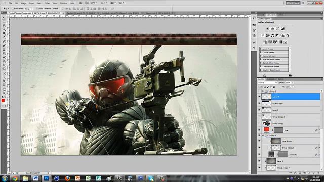 Crysis 3 Chrome Theme Speed Art смотреть онлайн