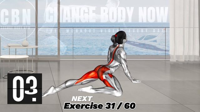 60 Min Burn Thigh and Hip Fat At Home смотреть онлайн