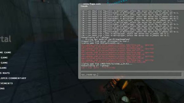 Portal console commands