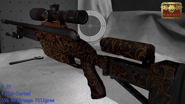 SSG 08 Orange Filigree Wear/Float смотреть онлайн