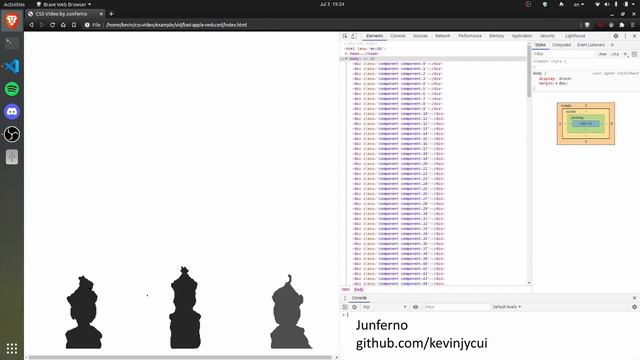 Bad Apple!! played with pure CSS in high quality смотреть онлайн