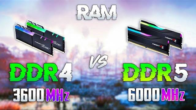 DDR4 3600MHz Vs DDR5 6000MHz - Test In 10 Games