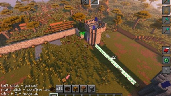 Minecraft Timelapse: Medieval Fortress built with MineFortress mod