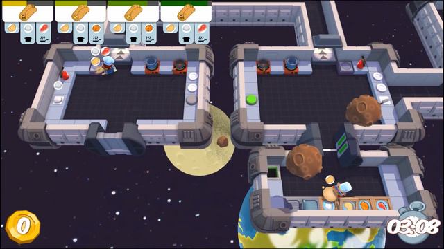 Overcooked PART 6 IN SPACE NO ONE CAN HEAR YOU COOK!! смотреть онлайн