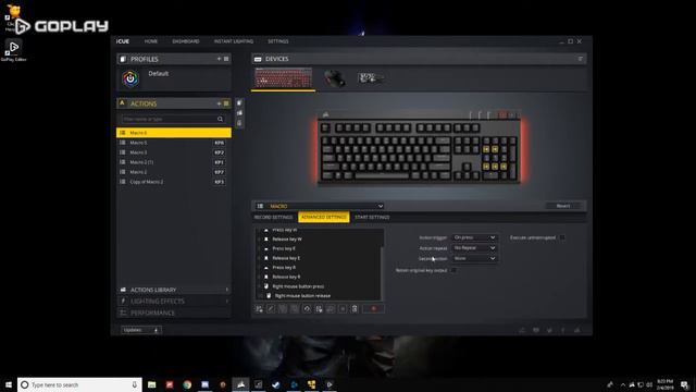 how to setup Condem Macro on corsair keyboard смотреть онлайн