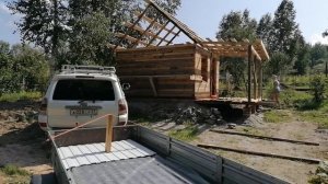 Баня 4*4 от А до Я за 30 минут. Своими руками. Тёплый пол.