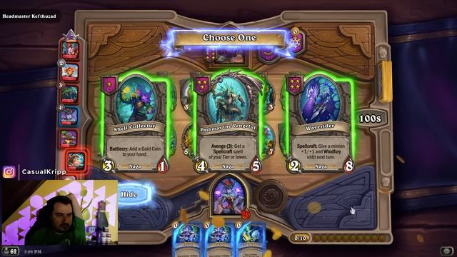 NEW HERO QUEEN AZSHARA! - Hearthstone Battlegrounds смотреть онлайн