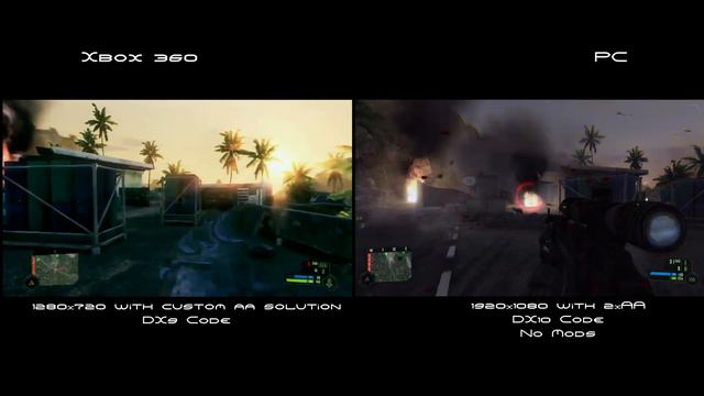Crysis 1: Console vs. PC (Extended Updated Footage) смотреть онлайн