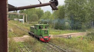 Поезда на узкоколейной железной дороге Пищальского торфопредприятия