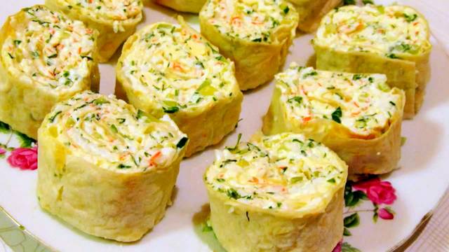 Закуска из лаваша на ужин смотреть онлайн