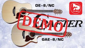 Электроакустическая гитара CRAFTER DE-8/NC и CRAFTER GAE-8/NC - демонстрация звучания