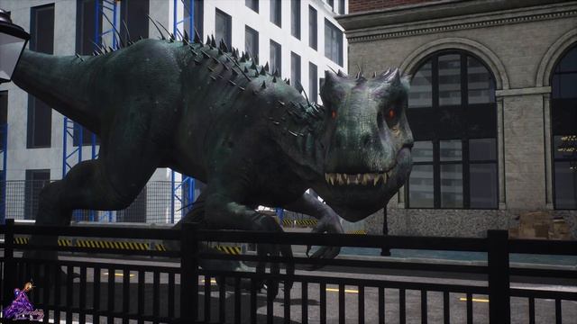 Godzilla Saves Spiderman from Indominus Rex смотреть онлайн