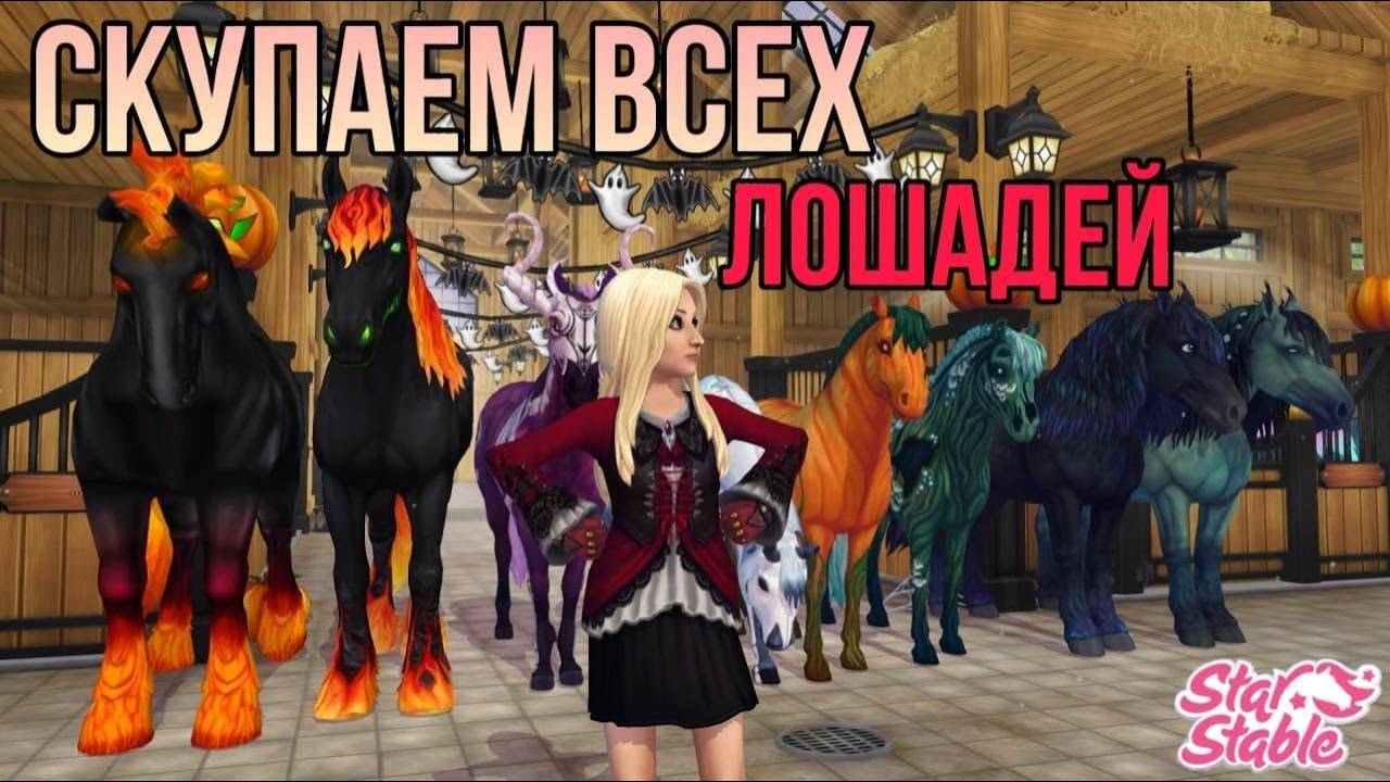 ПОКУПАЕМ ВСЕХ ХЭЛЛОУИНСКИХ ЛОШАДЕЙ В Star Stable Online! смотреть онлайн