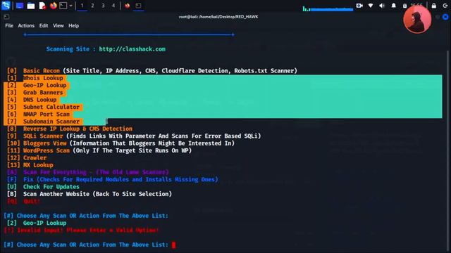 Red Hawk: Website Information Gathering, Vulnerability Scanning Kali Linux Tool смотреть онлайн