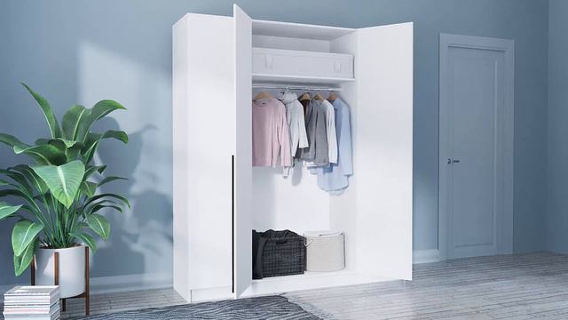 Шкаф 4-х створчатый 2000 Бастион, Белый. арт.4205280 смотреть онлайн