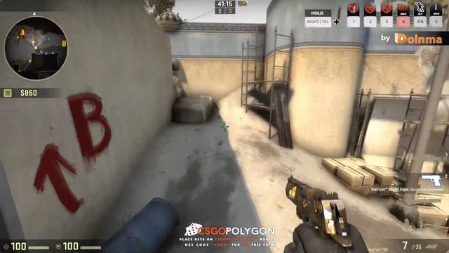 Раскидка смоков на карте Dust 2 |CS:GO| #2 смотреть онлайн